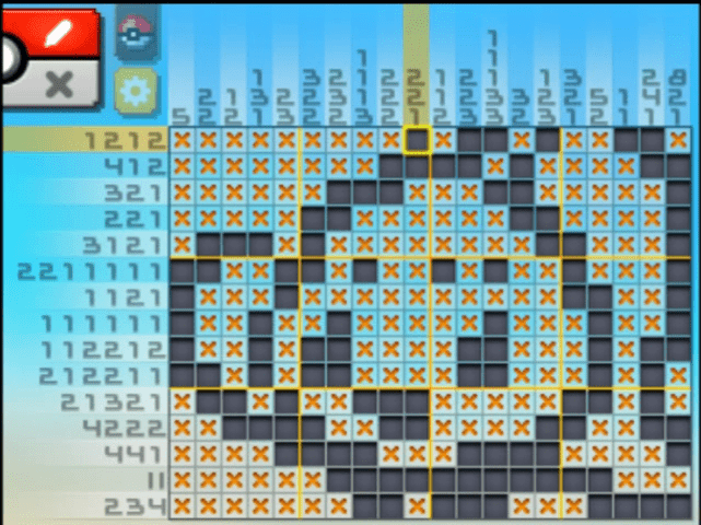Alt World Area 2 Stage 5 A02 05 Manaphy Pokemon Picross Solutions