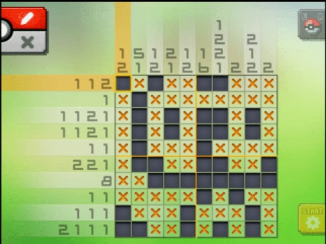 Standard World Area 3 Stage 4 S03 04 Klefki Pokemon Picross Solutions