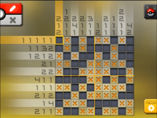 Standard World Area Stage 7 S 07 Jolteon Pokemon Picross Solutions