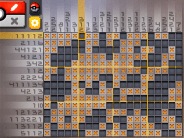 Standard World Area 28 Stage 10 S28 10 Mega Charizard X Pokemon Picross Solutions