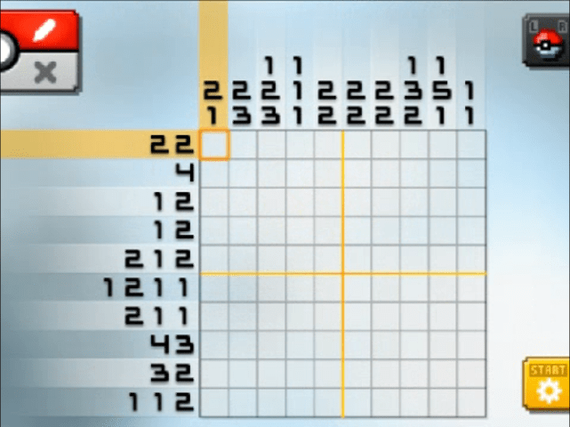 Standard World Area 22 Stage 7 S22 07 Altaria Pokemon Picross Solutions